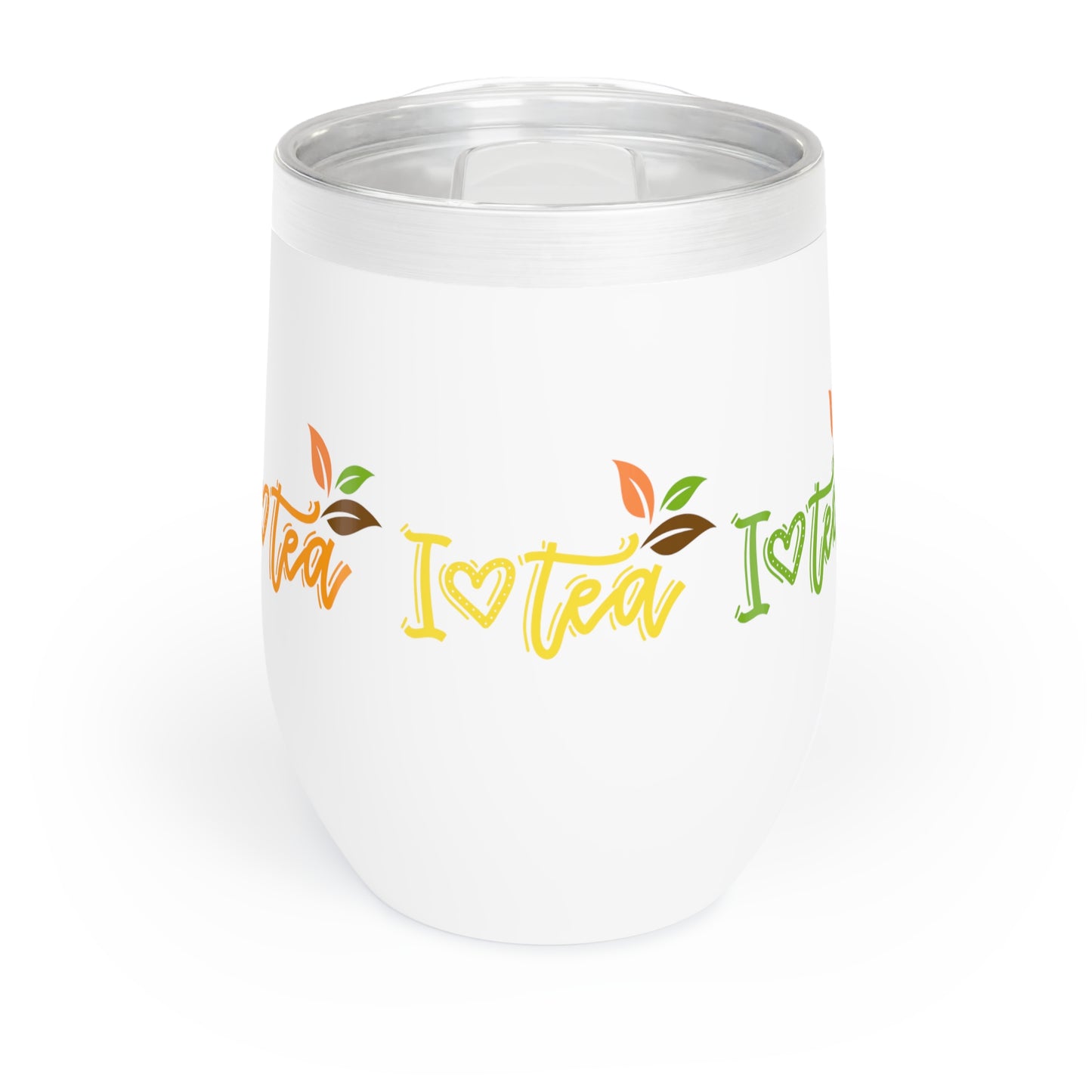 I Love Tea Insulated Cup Mug with Lid, Copper Vacuum Insulated Cup, 12oz