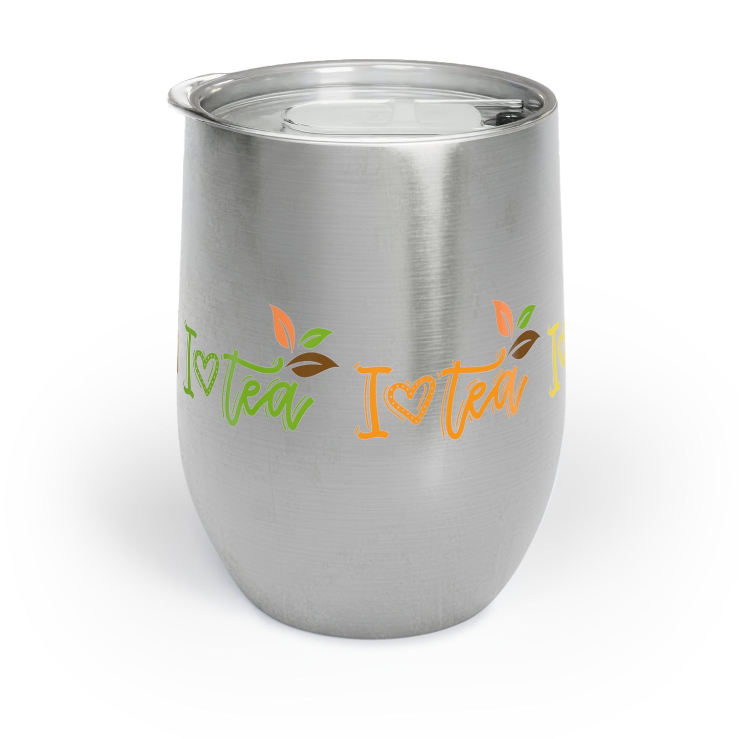 I Love Tea Insulated Cup Mug with Lid, Copper Vacuum Insulated Cup, 12oz
