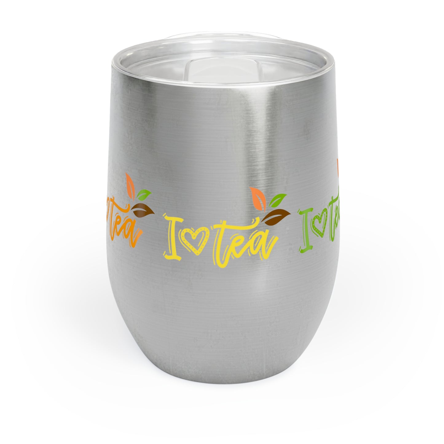 I Love Tea Insulated Cup Mug with Lid, Copper Vacuum Insulated Cup, 12oz