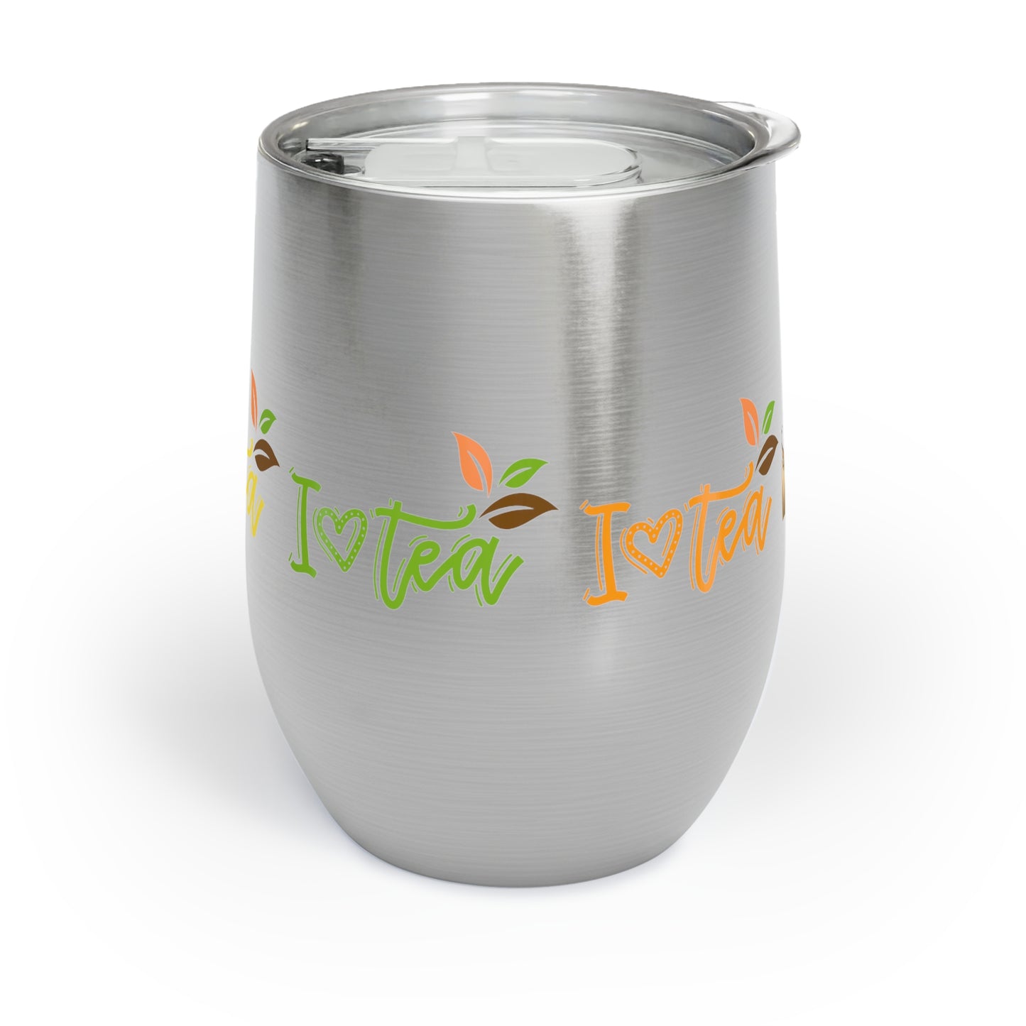 I Love Tea Insulated Cup Mug with Lid, Copper Vacuum Insulated Cup, 12oz