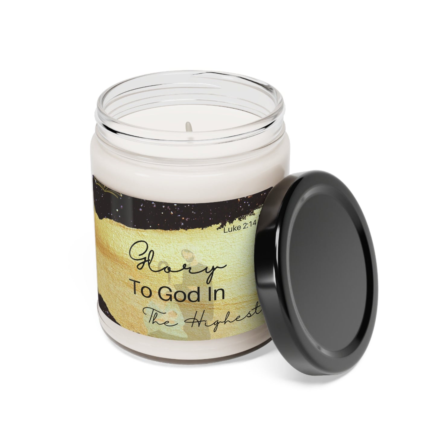 Holiday Nativity Scene Inspirational Scented Soy Candle, 9oz