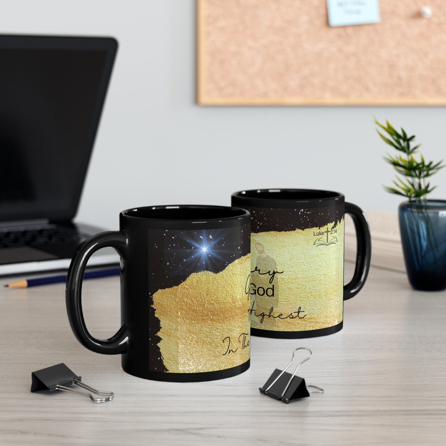 Holiday, Christian, Religious, Nativity, Inspirational 11oz Black Mug