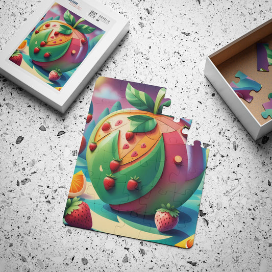 Kids Jumbo Apple Puzzle, 30-Piece, Easy Fruit Puzzle