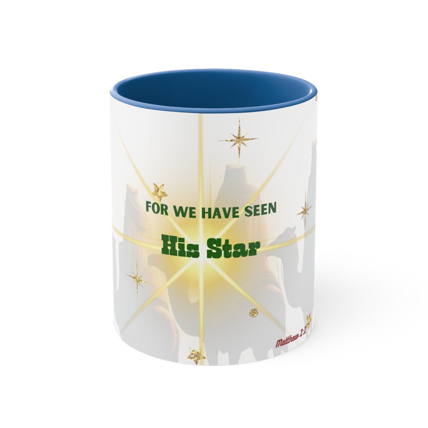 Holiday, Scripture, Christian Religious, Cup, Nativity Accent Coffee Christmas Mug, 11oz