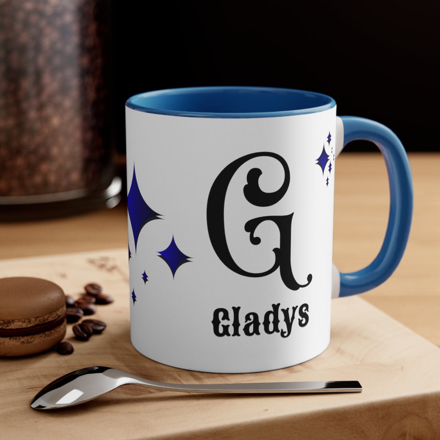 Personalized Name Initial Mug, Custom Motivational Mug, Initial Name or Word Coffee Tea Mug Cup, Valentines Gift Idea, Mom Mug, Dad Mug